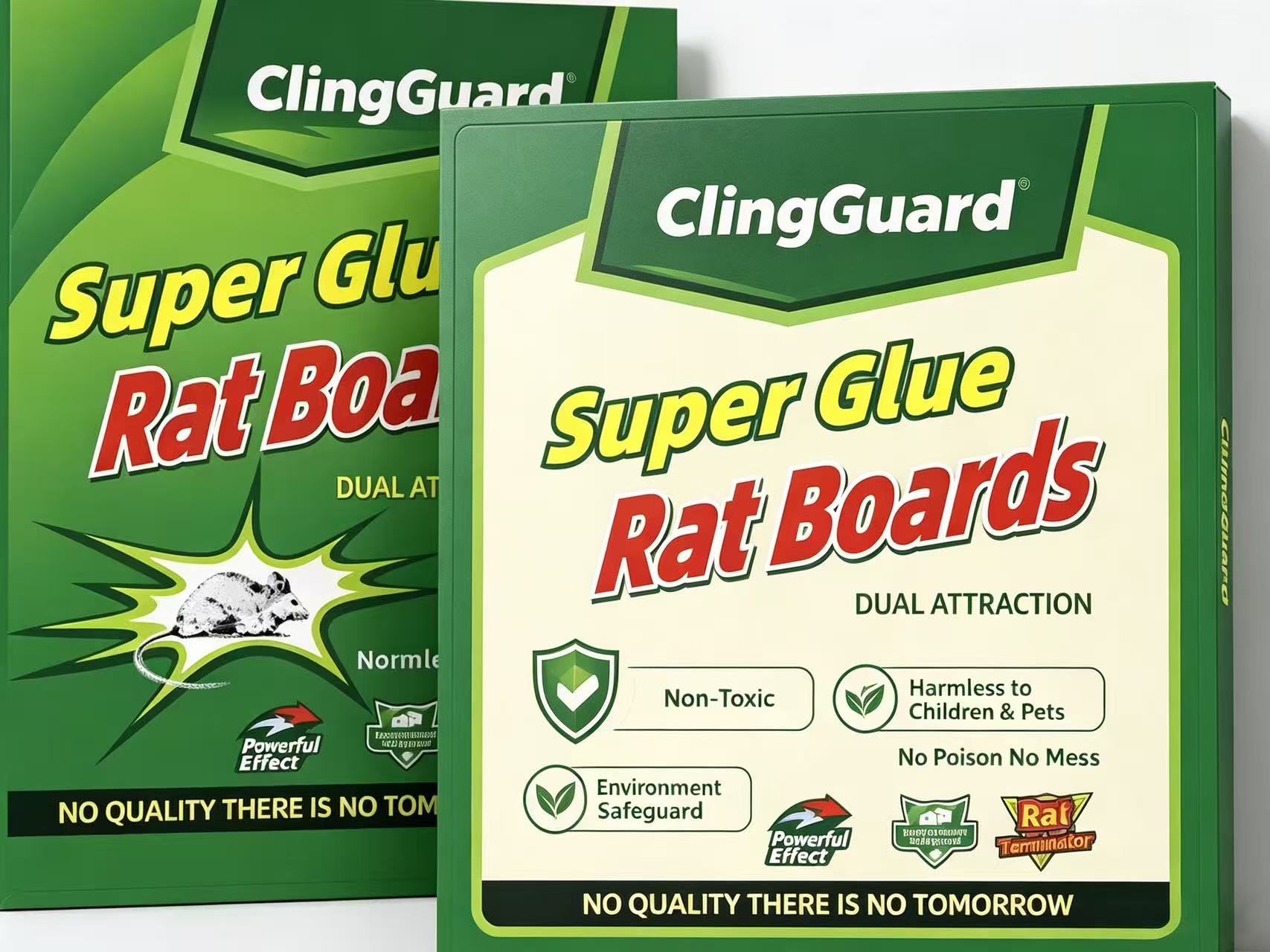 ClingGuard Super Sticky Rat Glue Boards - retail box packaging